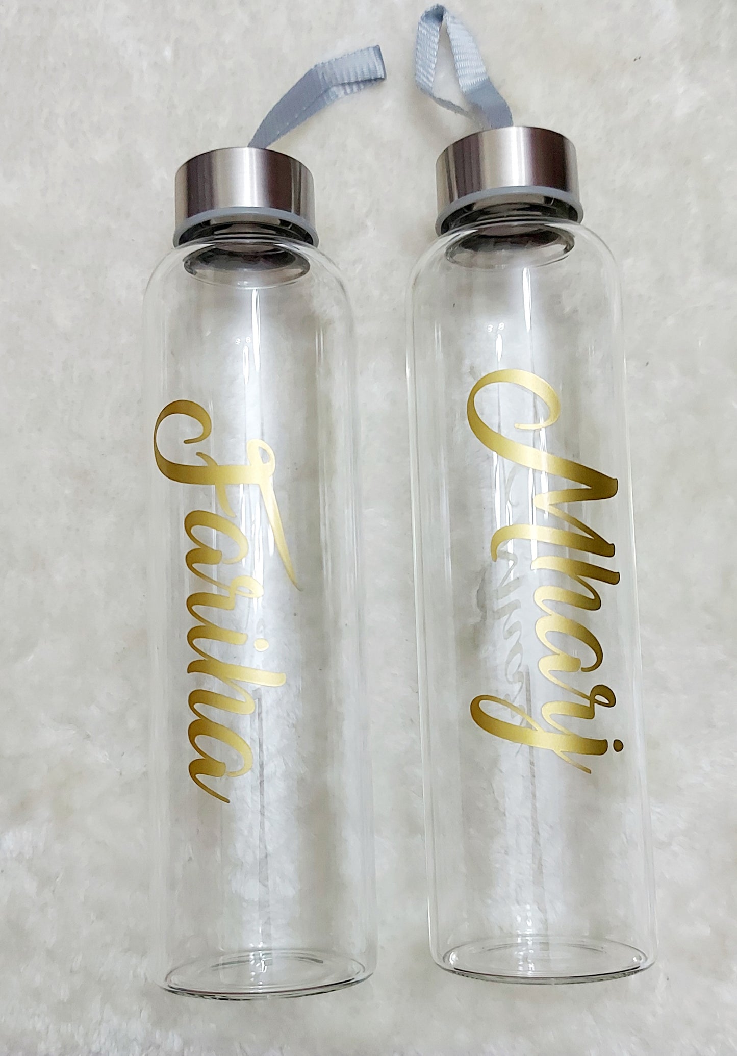 Glass water bottle - Personalized