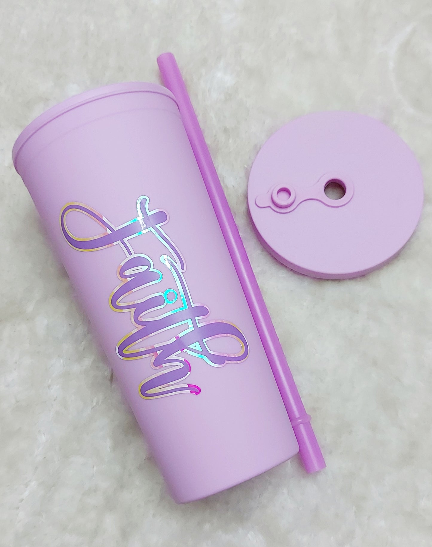 Matte Tumblers with Lid and Straw